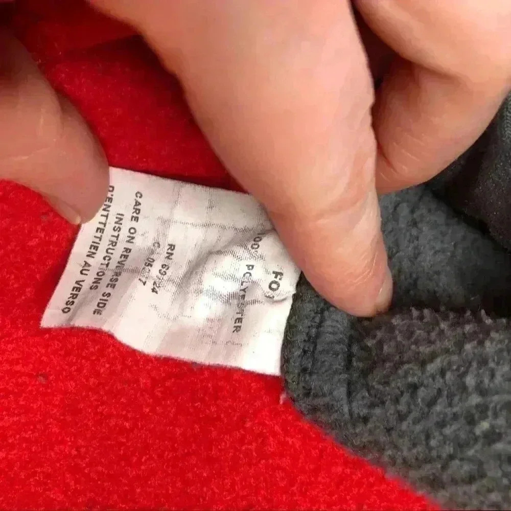 Columbia Red & Grey Fleece Jacket  Size Small - Picture 11 of 15